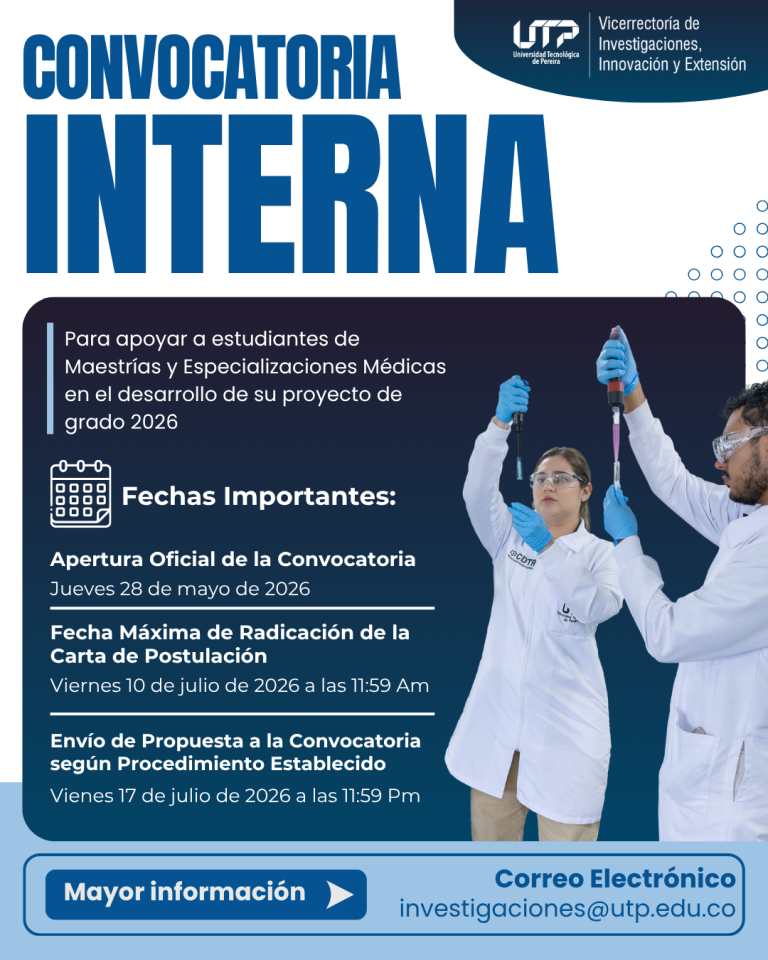 CONVOCATORIA INTERNA PARA APOYAR A ESTUDIANTES DE ESPECIALIZACIONES ...