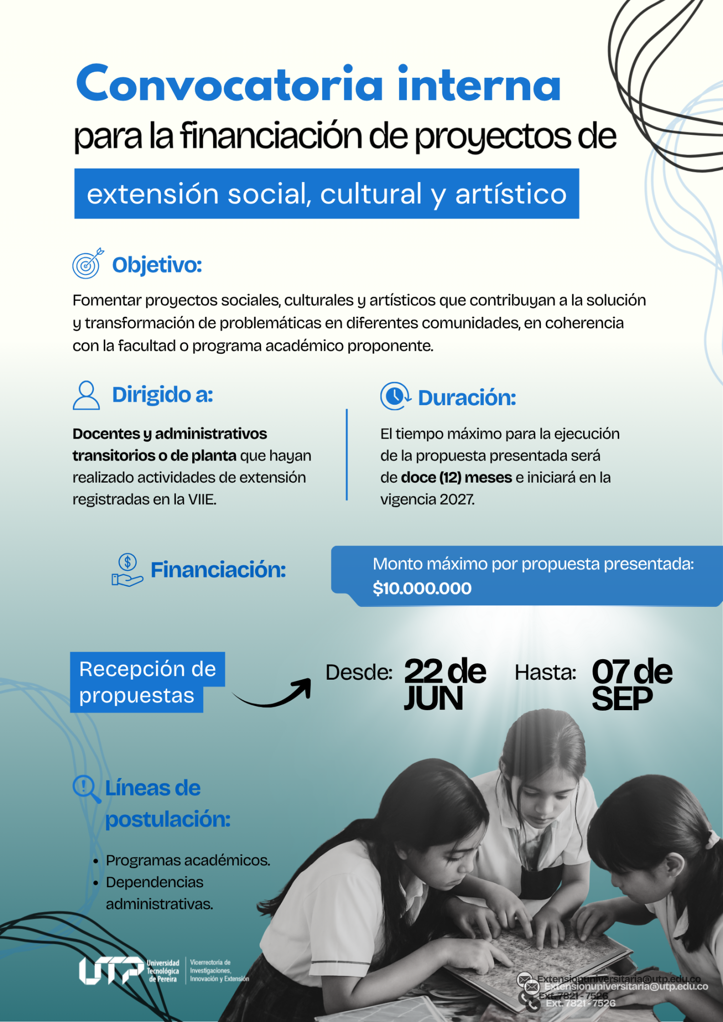 CONVOCATORIA INTERNA PARA LA FINANCIACIÓN DE PROYECTOS DE EXTENSIÓN ...